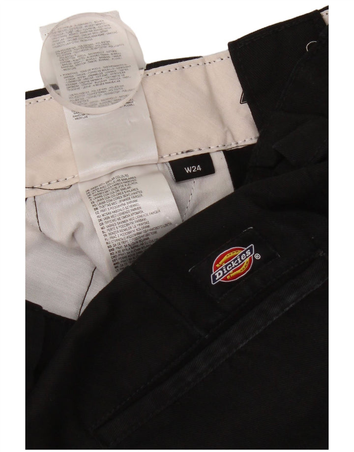 Dickies Pantalon Chino Large Femme W24 L30 Noir Polyester