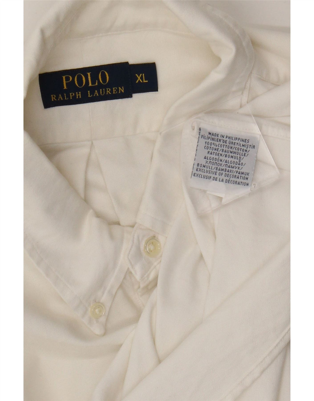 Polo Ralph Lauren Chemise Homme XL Coton Blanc