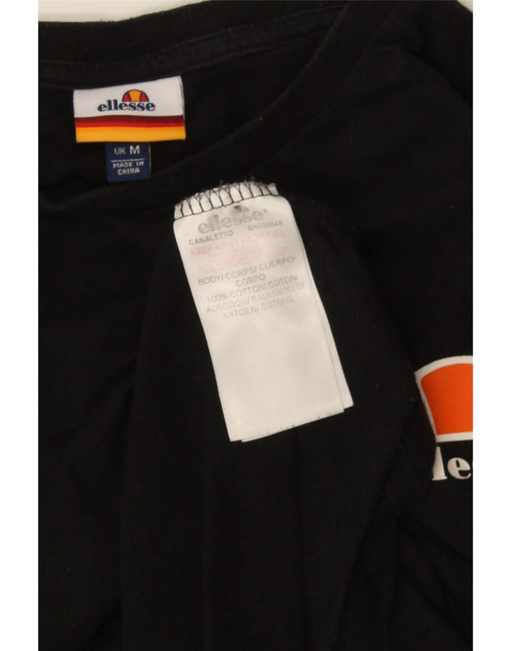 Ellesse T-Shirt Homme Noir Moyen Coton