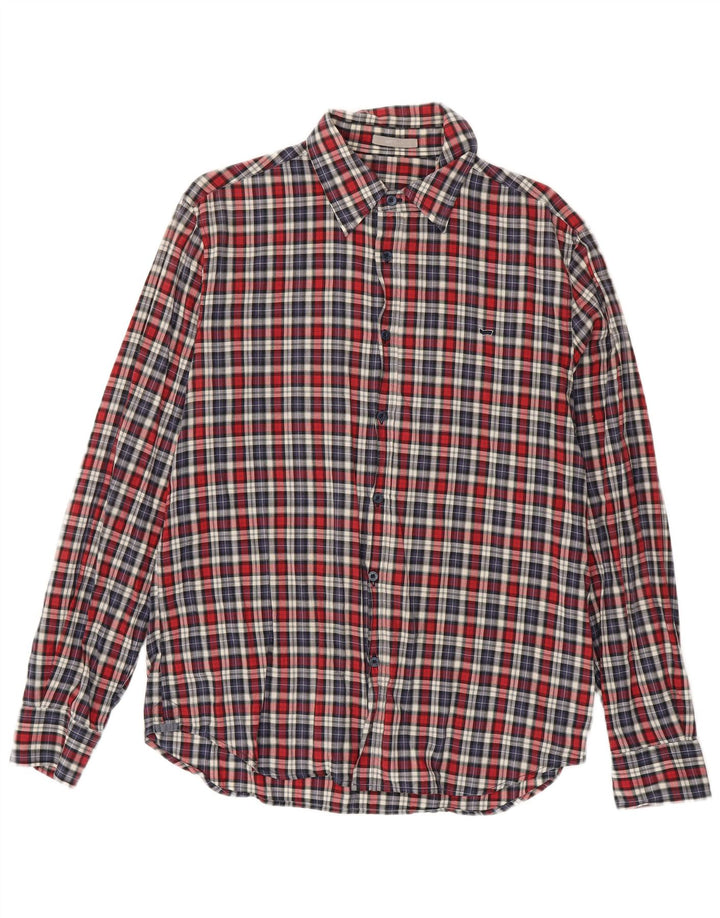 Chemise Homme Gas XL Rouge Carreaux Coton