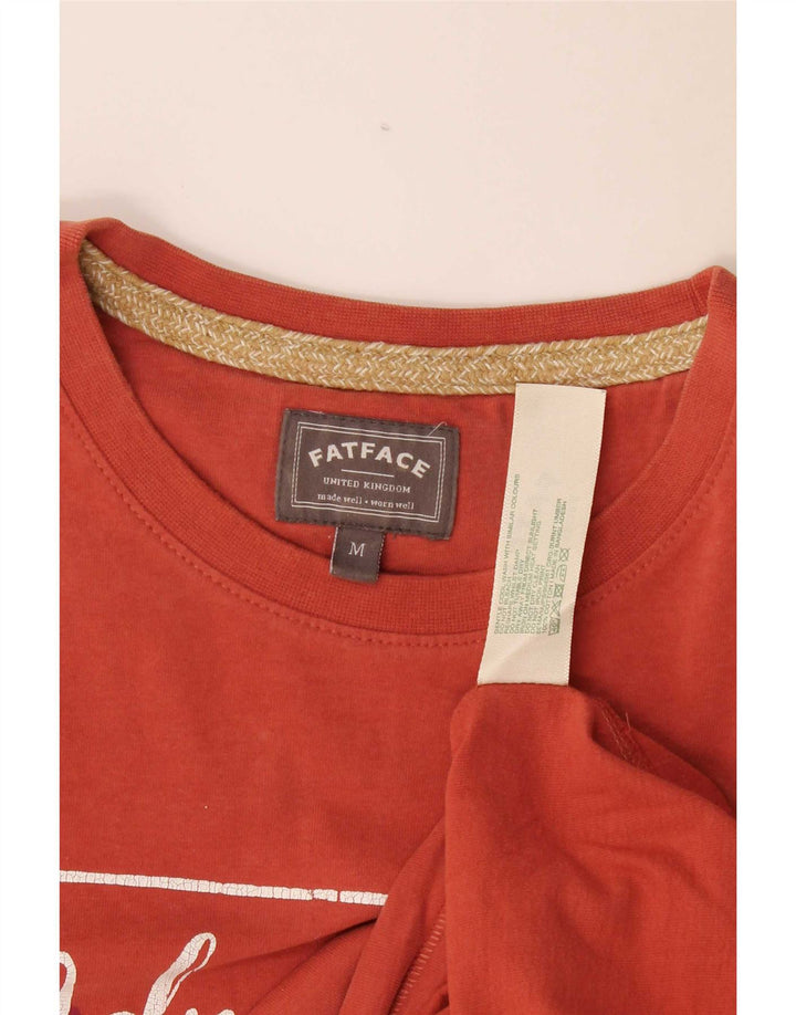 Fat Face T-Shirt Graphique Homme Rouge Moyen Coton