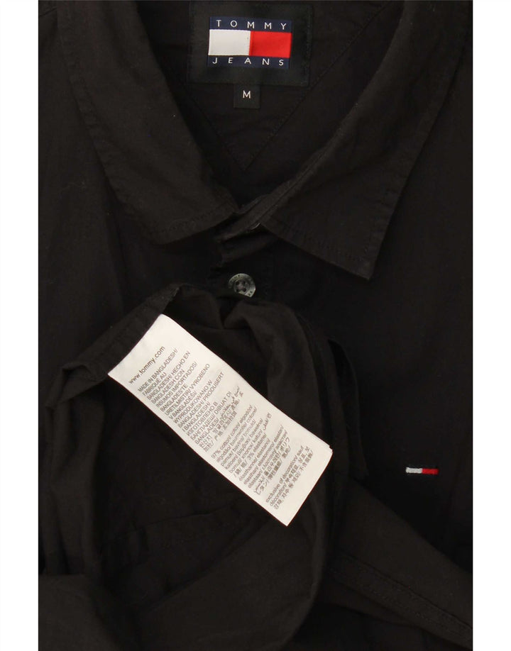 Tommy Hilfiger Chemise Slim Fit Homme Noir Moyen Coton
