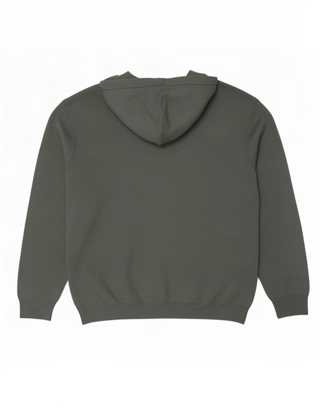 Zara Pull à capuche pour homme Large Gris Viscose