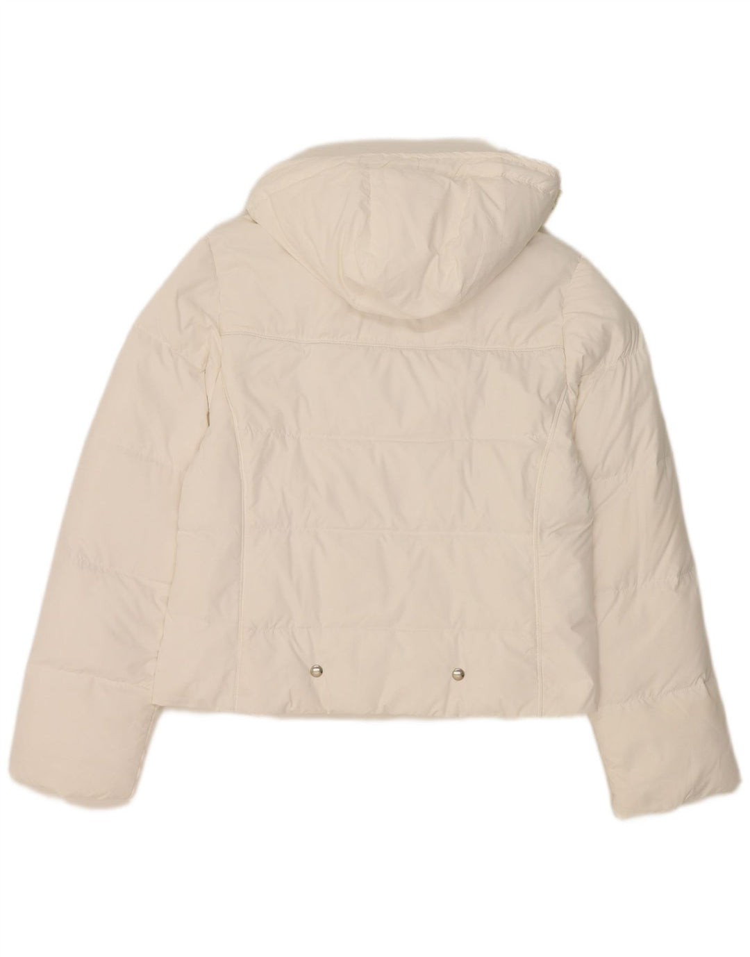 Champion Veste rembourrée à capuche pour femme UK 14 Medium Blanc Polyester