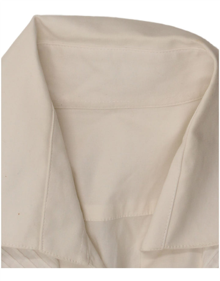 chemise femme vintage UK 14 Coton Blanc Moyen