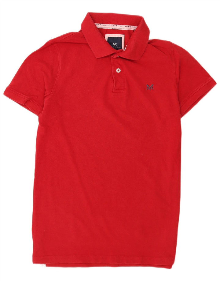 Crew Clothing Polo Homme Petit Rouge Coton