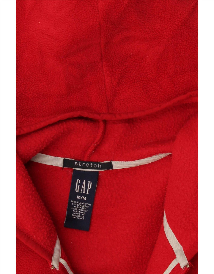 Gap Veste polaire à capuche extensible pour femme UK 14 Rouge moyen Polyester
