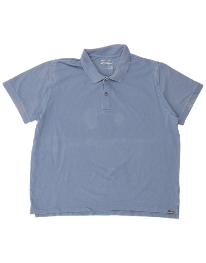 Eddie Bauer Polo Homme 2XL Bleu Coton