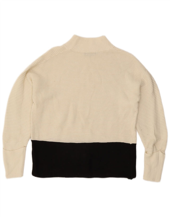 Marks & Spencer Pull col roulé pour femme UK 12 Medium Off White