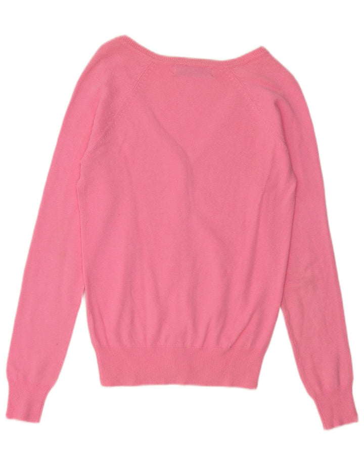 Zara Cardigan Femme Pull UK 10 Petit Rose