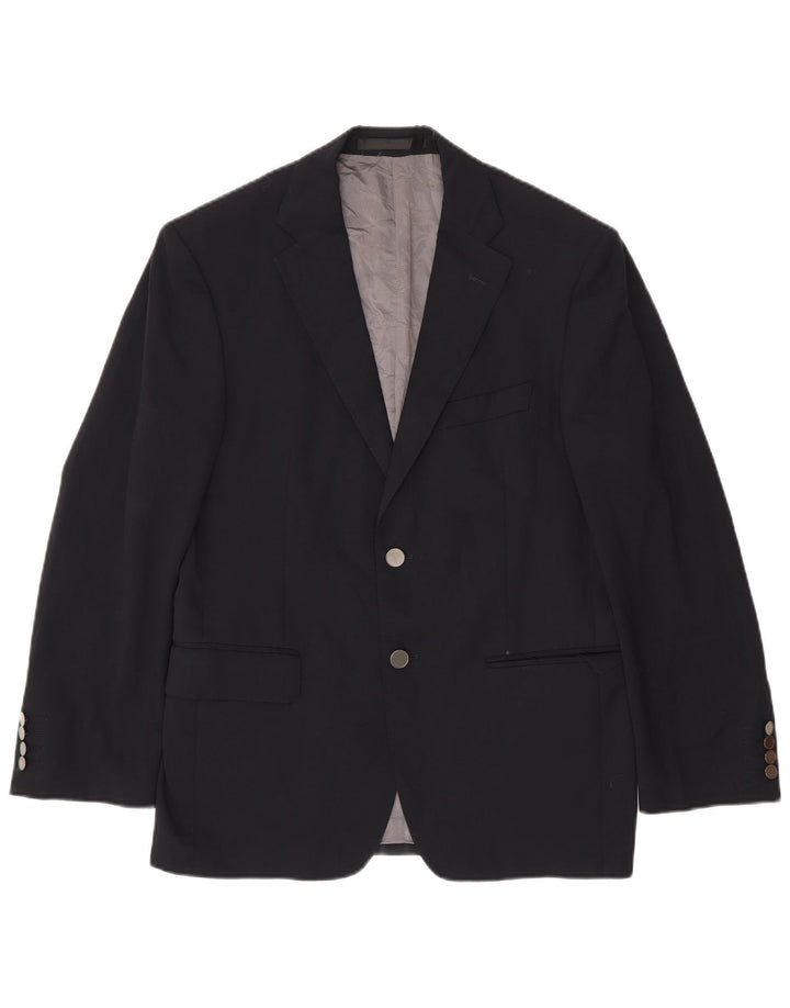 Marks & Spencer Veste blazer courte à 2 boutons pour homme EU 38 Bleu marine moyen