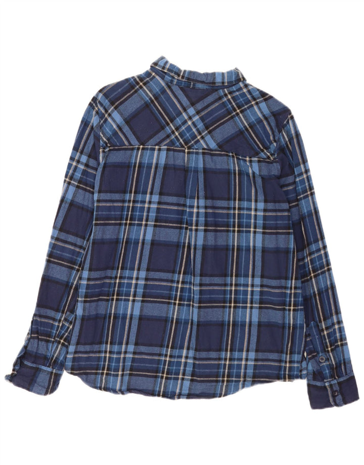 Mountain Warehouse Chemise en flanelle pour homme XL en coton à carreaux bleu