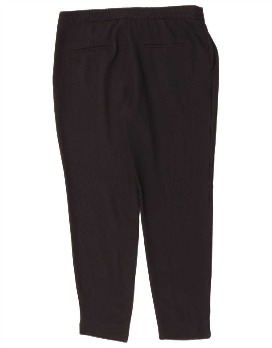 Pantalon Chino Slim Femme Zara Petit W30 L27 Noir Polyester