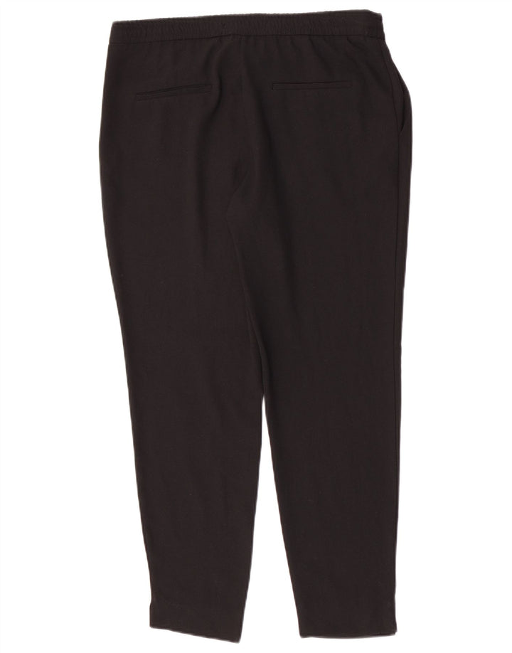 Pantalon Chino Slim Femme Zara Petit W30 L27 Noir Polyester