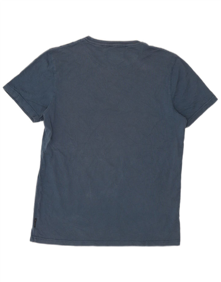 Ted Baker T-shirt graphique pour homme Taille 4 Large Bleu marine