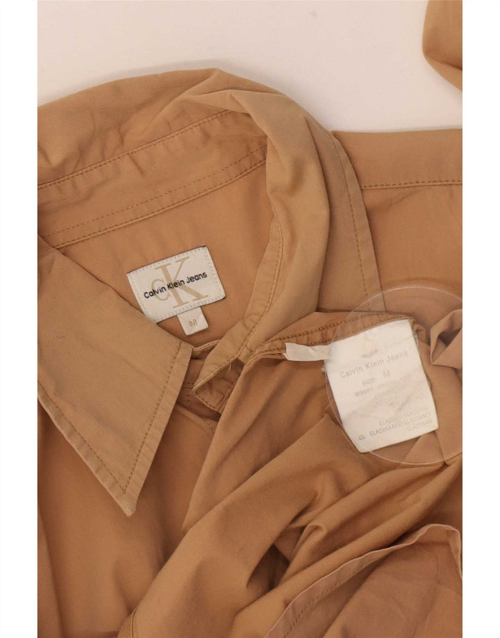 Calvin Klein Jeans Chemise Homme Coton Beige Moyen