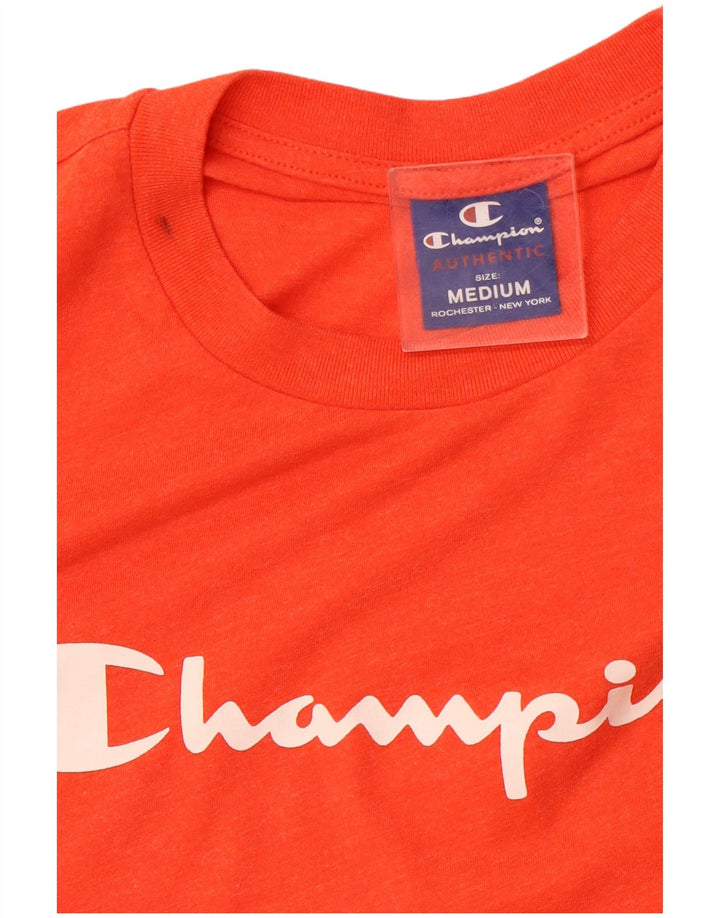 CHAMPION T-Shirt Graphique Homme Orange Moyen