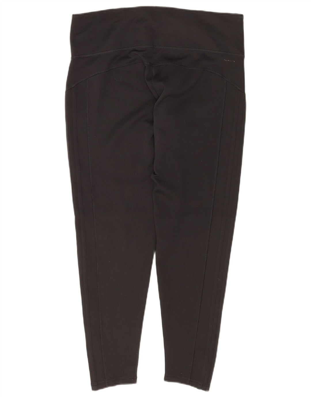 ADIDAS Femmes Climalite Crop Leggings UK 16/18 Grand Noir Polyester