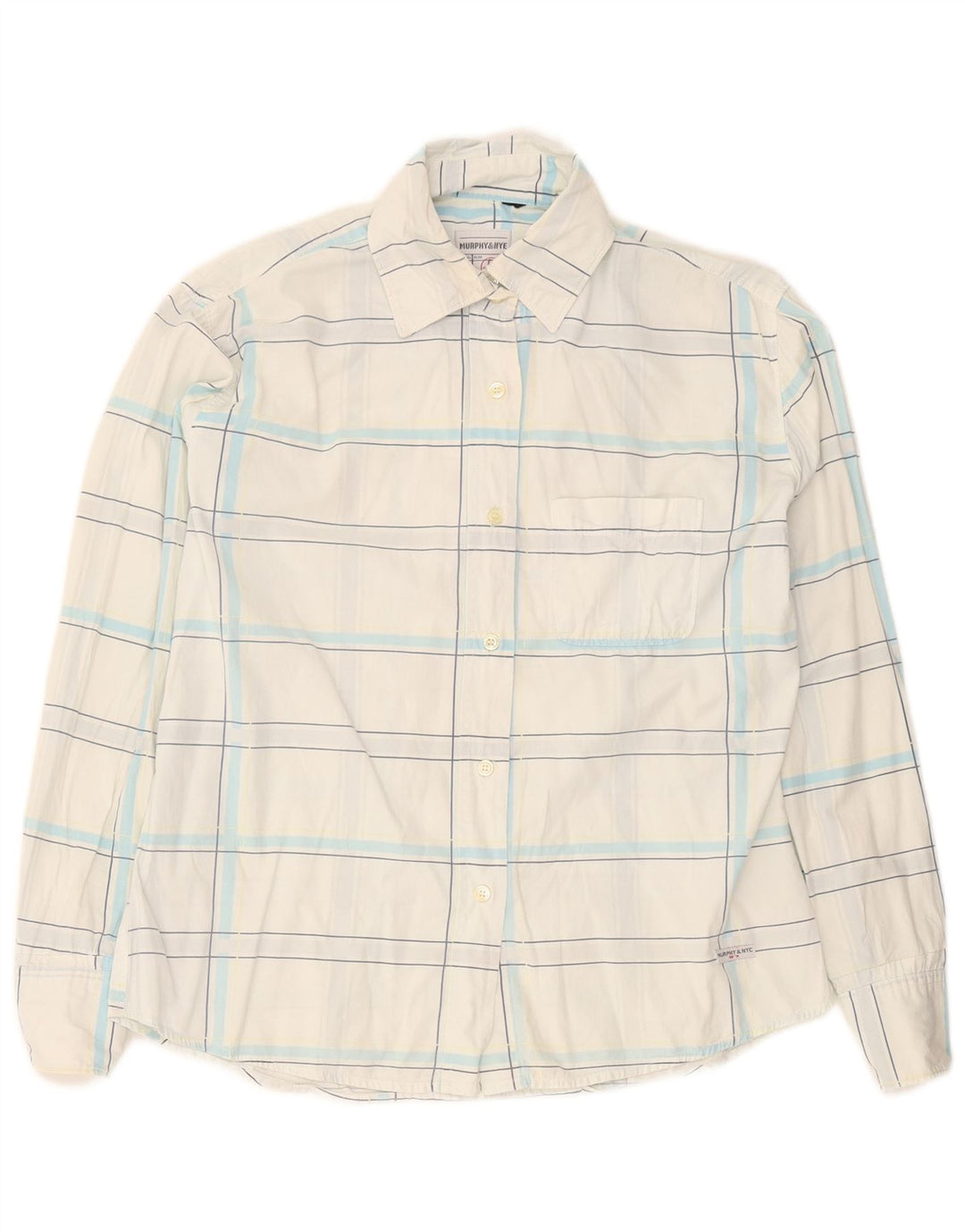 Murphy & Nye Chemise Femme UK 18 XL Blanc à Carreaux