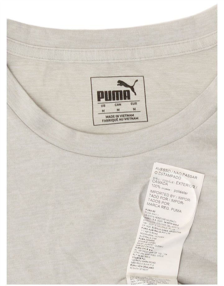 Puma T-Shirt Homme Gris Moyen Moucheté Polyester