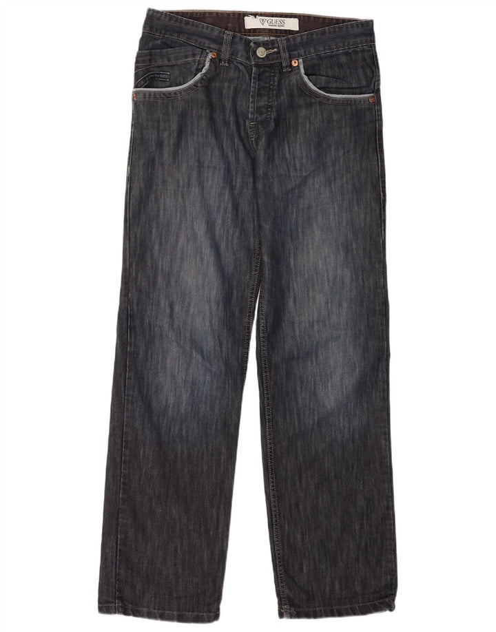 Guess Jean droit homme W32 L32 bleu marine coton