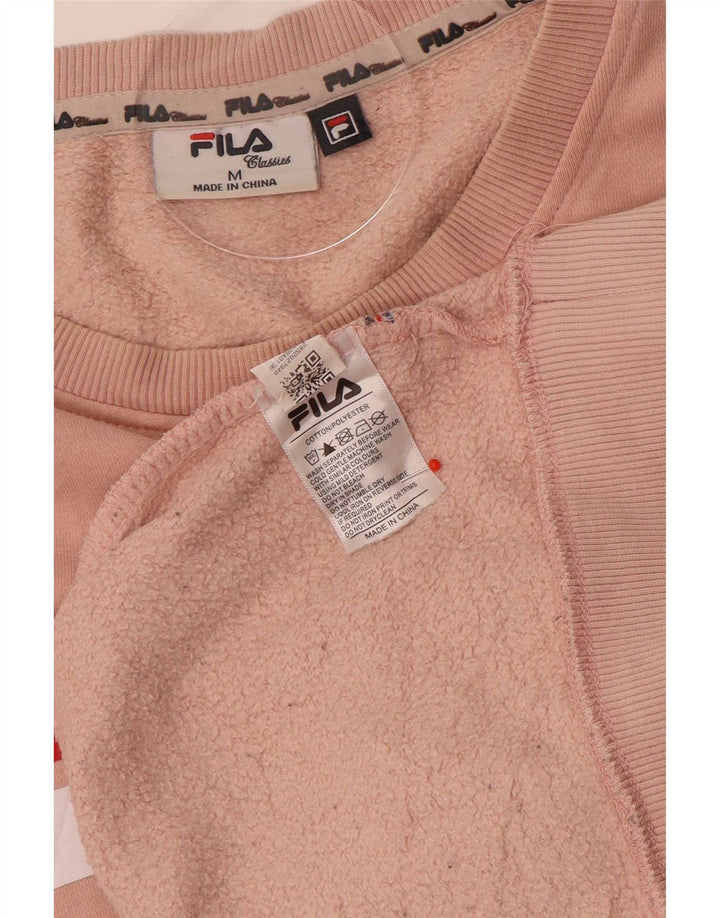 Fila Sweat-Shirt Graphique Homme Rose Moyen Coton