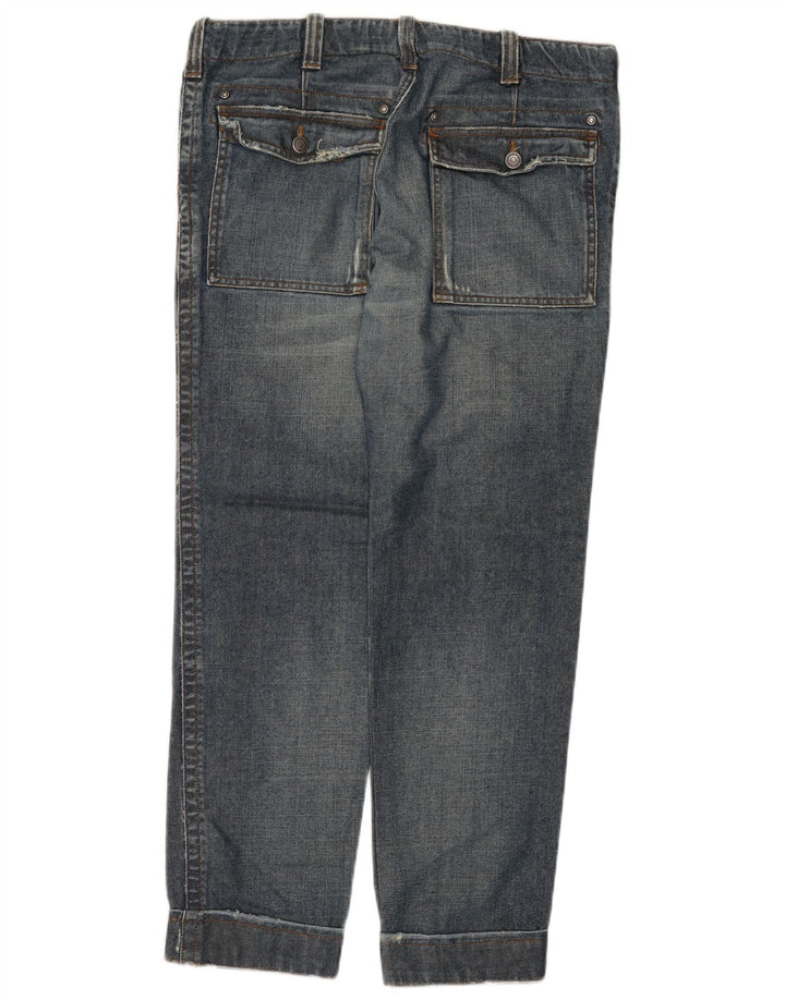 Calvin Klein Jean droit homme W36 L29 bleu Tencel