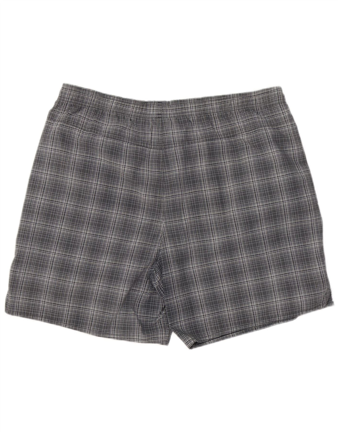 ADIDAS Short de bain homme grand gris carreaux polyester