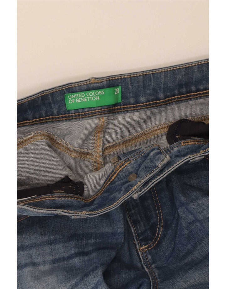 Benetton Jean Slim Femme W28 L32 Bleu