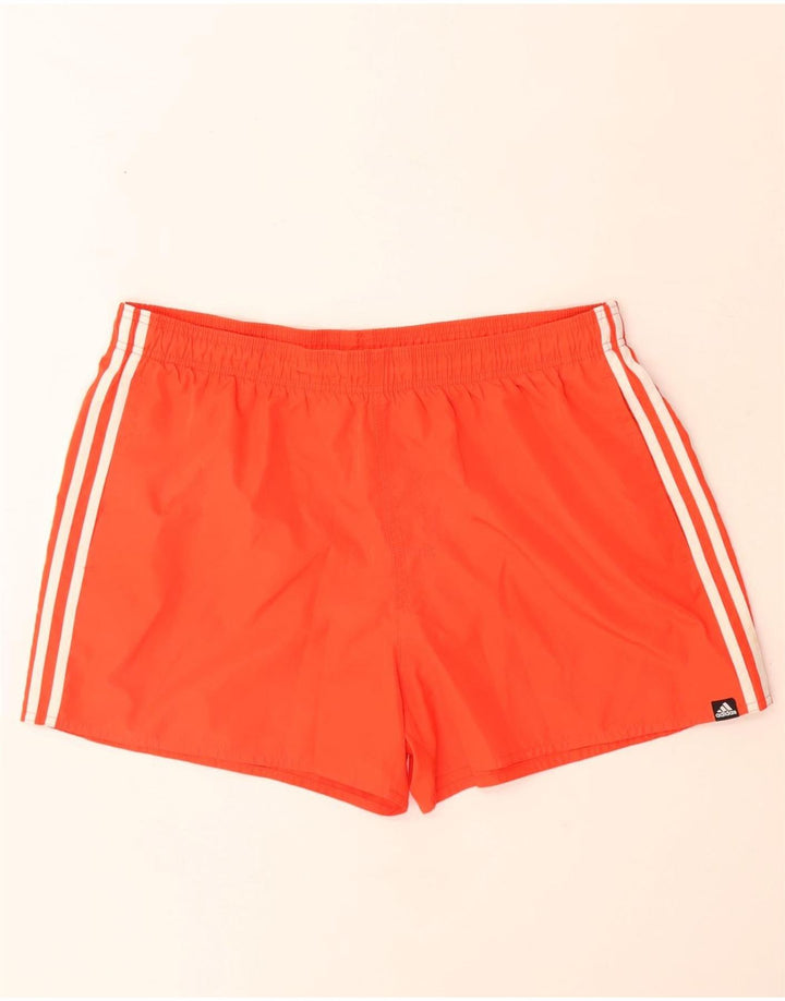 Adidas Short de sport pour homme XL Orange Polyester
