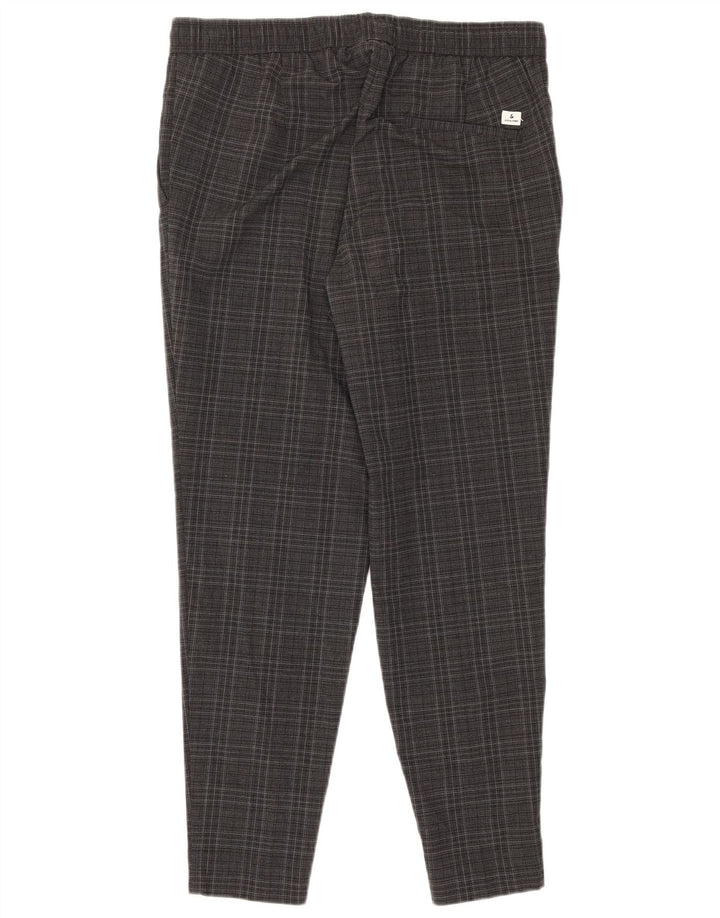 Jack & Jones Pantalon Chino Slim Homme Gris Carreaux Polyester