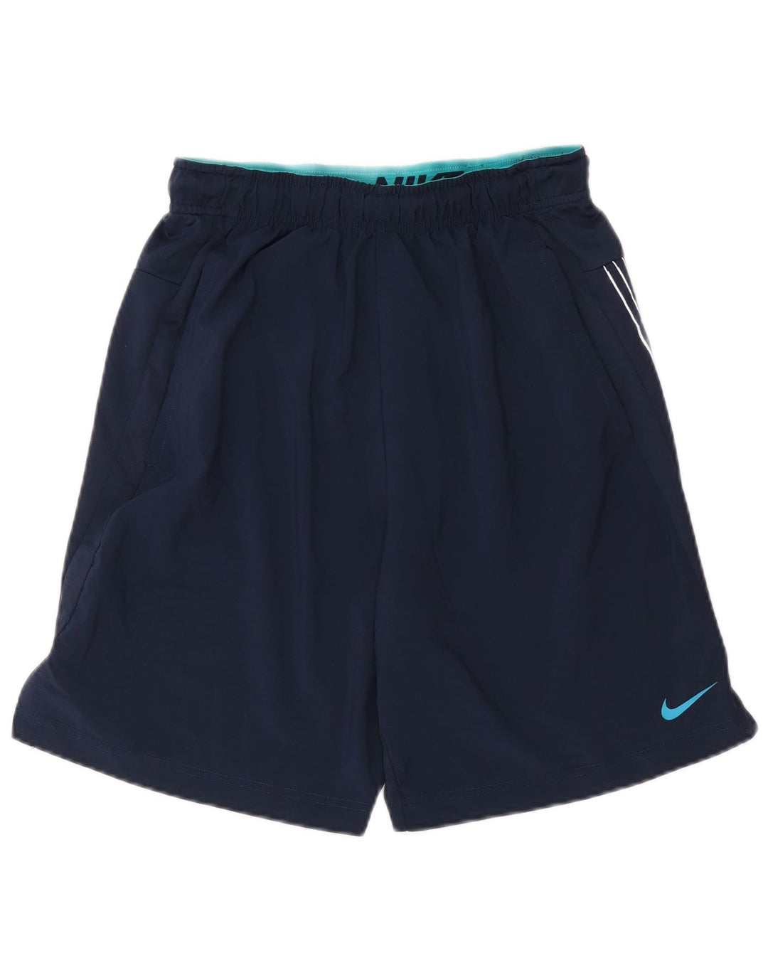 Short de sport Nike Dri Fit Graphic pour hommes, petit, bleu marine, en polyester