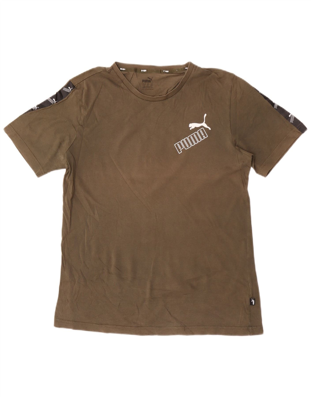 Puma Tee-Shirt Graphic Homme Kaki Moyen