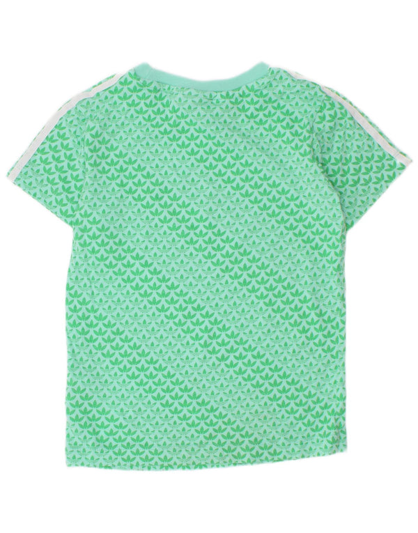 Adidas T-Shirt Graphique Garçon 2-3 Ans Vert Coton