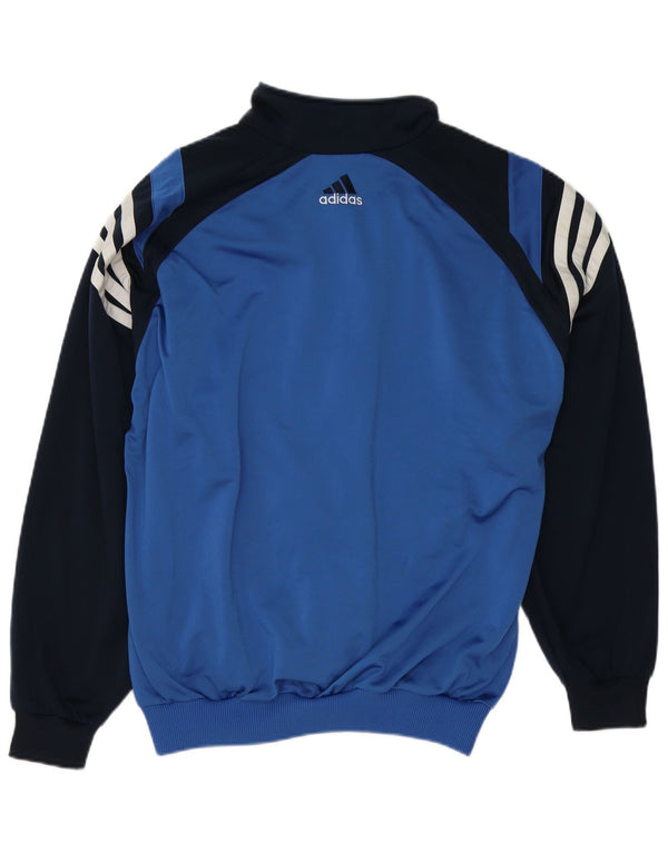 Adidas Veste de survêtement pour homme UK 38/40 Bleu moyen Polyester colour block