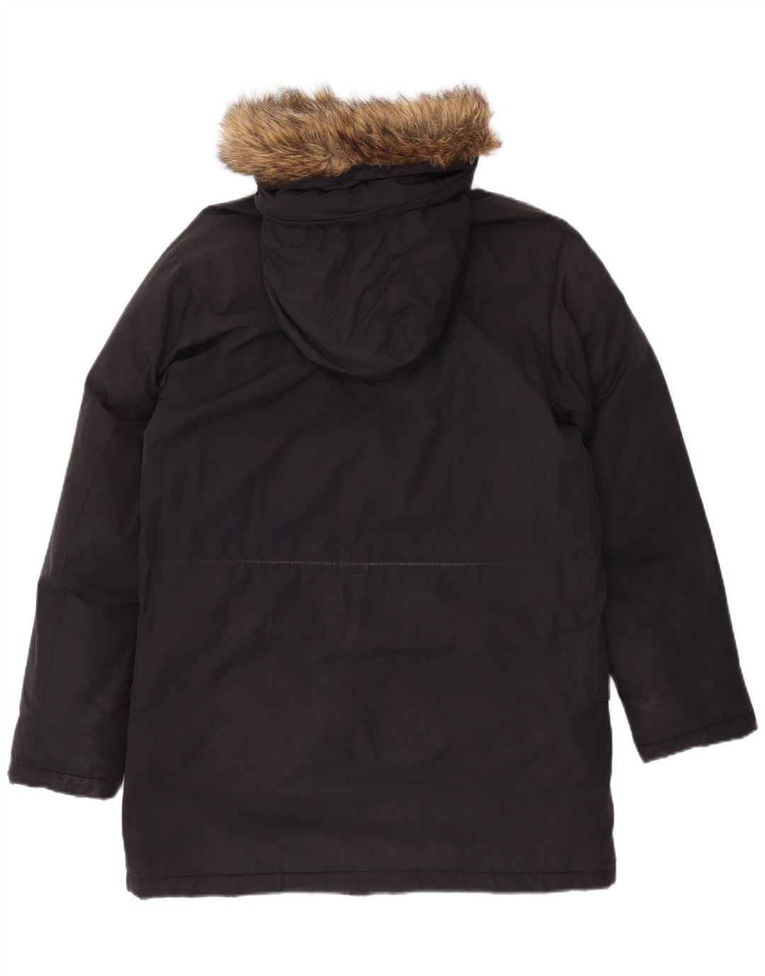 FRED PERRY Parka à capuche pour homme UK 36 Small Noir Coton