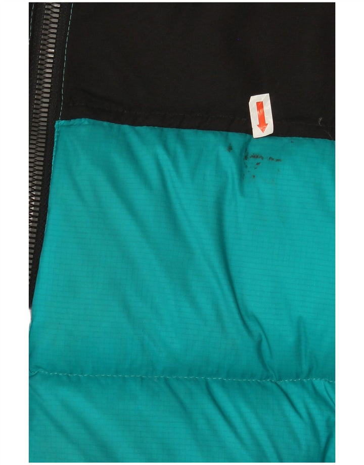 Superdry Veste rembourrée pour femme UK 12 Polyester color block turquoise moyen