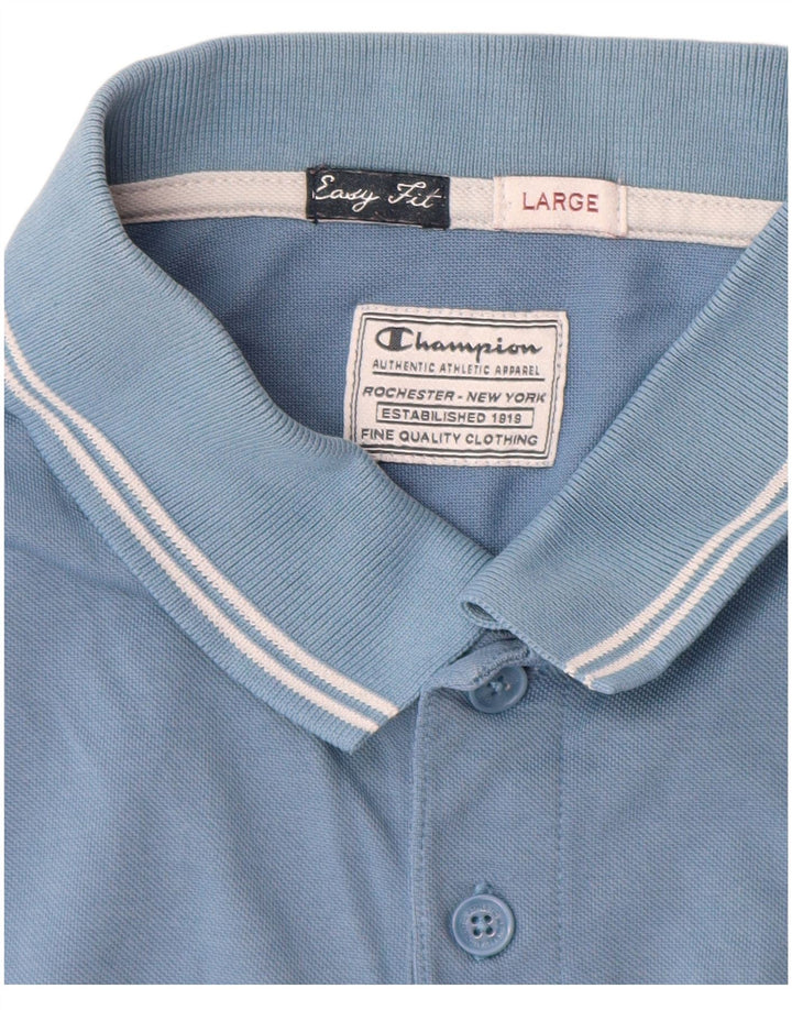 Champion Polo Easy Fit pour homme Bleu Taille L