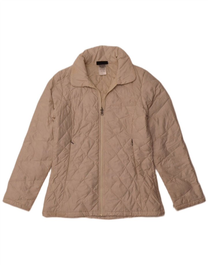 PATAGONIA Veste matelassée matelassée pour femme UK 10 Small Off White Polyester