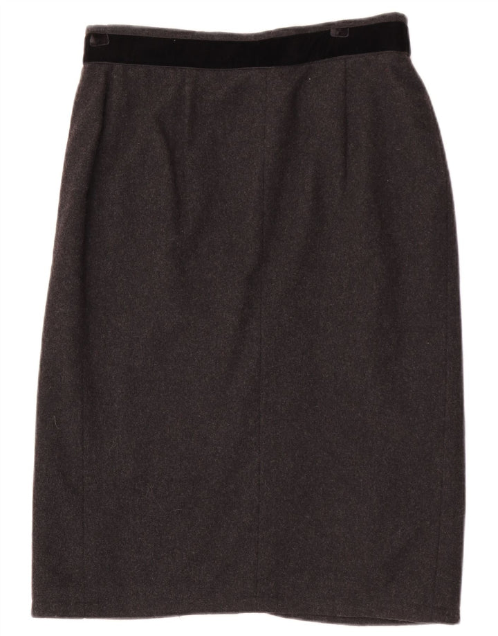 Luisa Spagnoli Jupe Crayon Femme IT 44 Moyen W30 Laine Grise