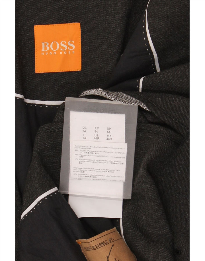 Hugo Boss Veste blazer à 2 boutons pour homme EU 54 2XL Gris Polyester