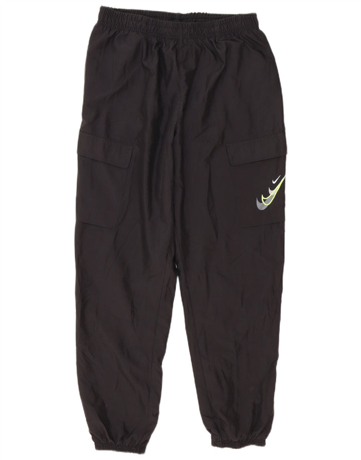 Nike Pantalon de survêtement graphique pour homme Pantalon de jogging Large Noir Polyester