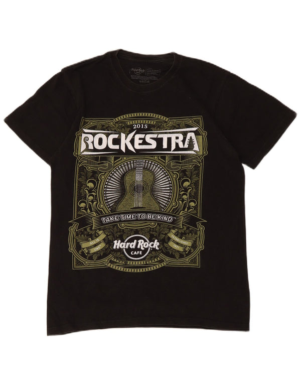 Hard Rock Cafe Hommes Rockestra T-Shirt Graphique Haut Petit Coton Noir