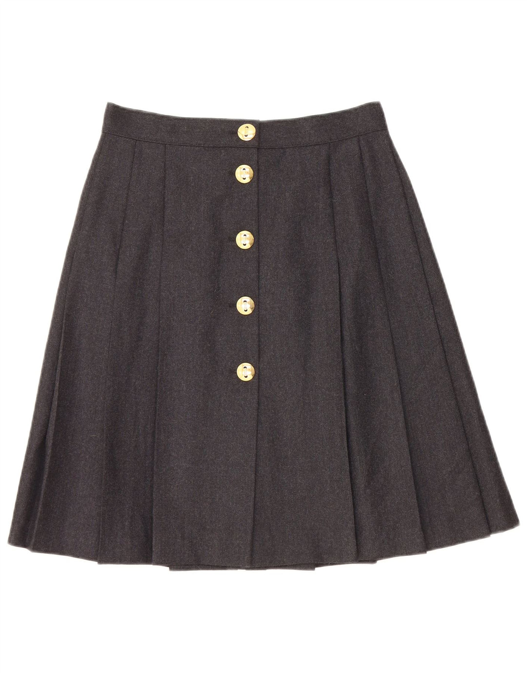 Bagarry Jupe Plissée Femme IT 44 Medium W26 Laine Vierge Noir