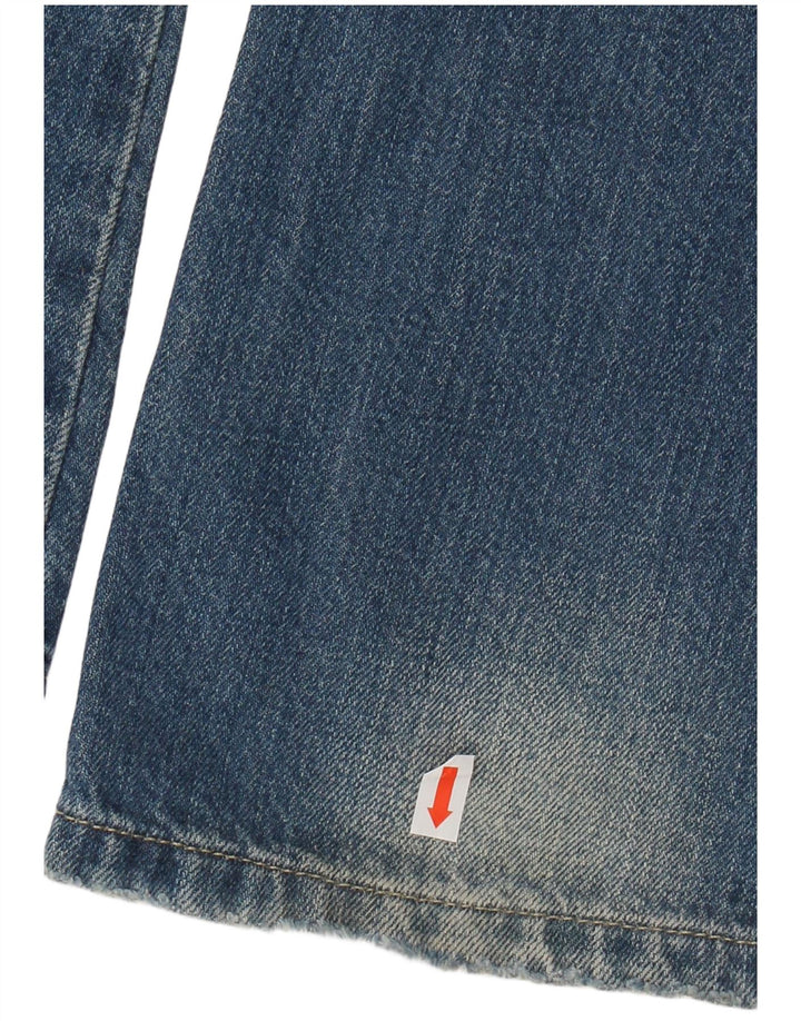 Benetton Jean Bootcut Femme IT 44 Medium W32 L32 Bleu Coton