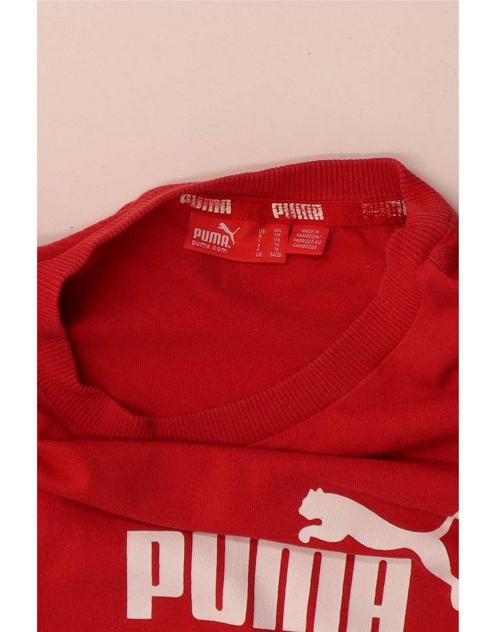 Puma T-Shirt Graphique Garçon 15-16 ans Rouge