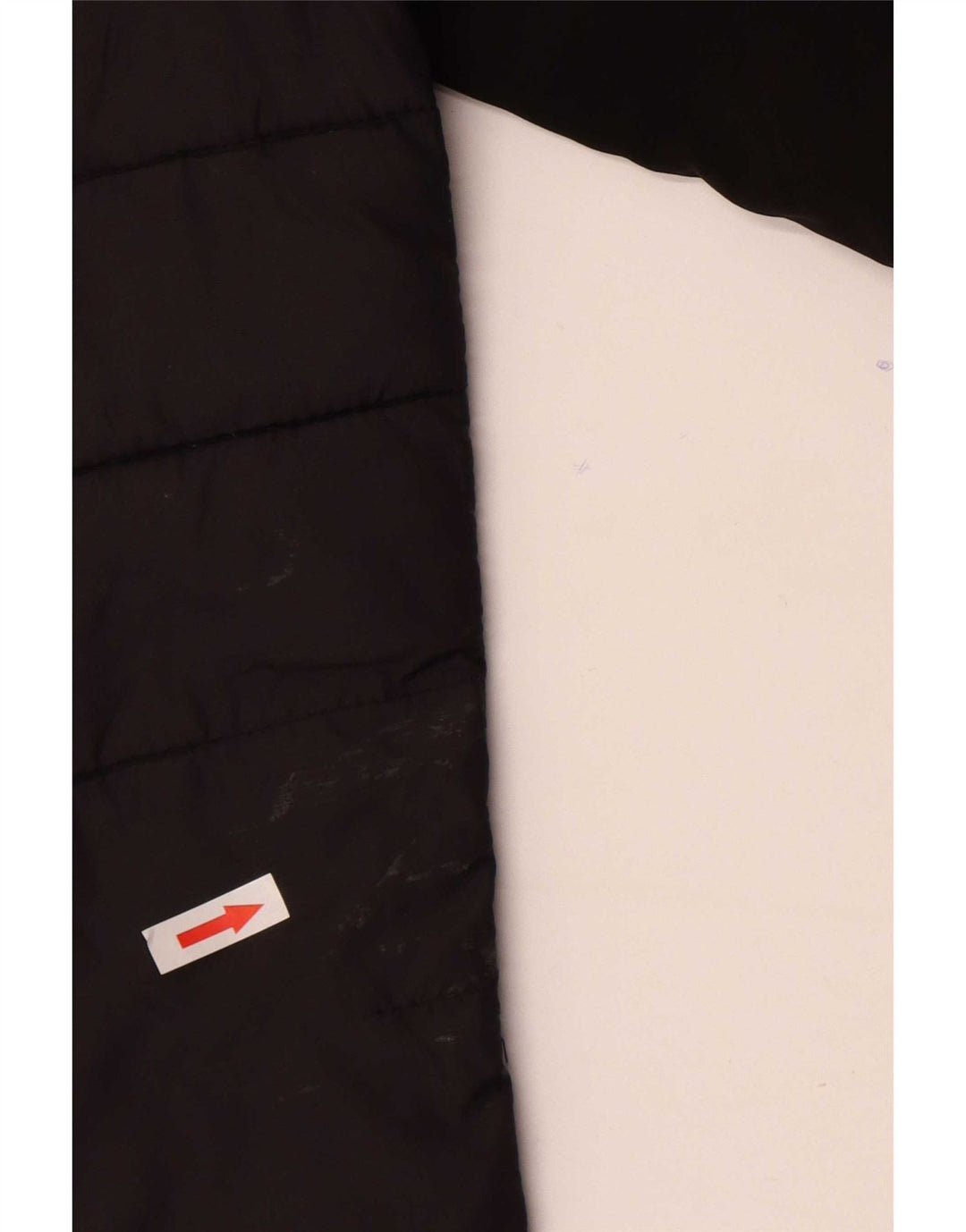 Ellesse Veste matelassée à capuche pour homme UK 36 Small Noir Nylon