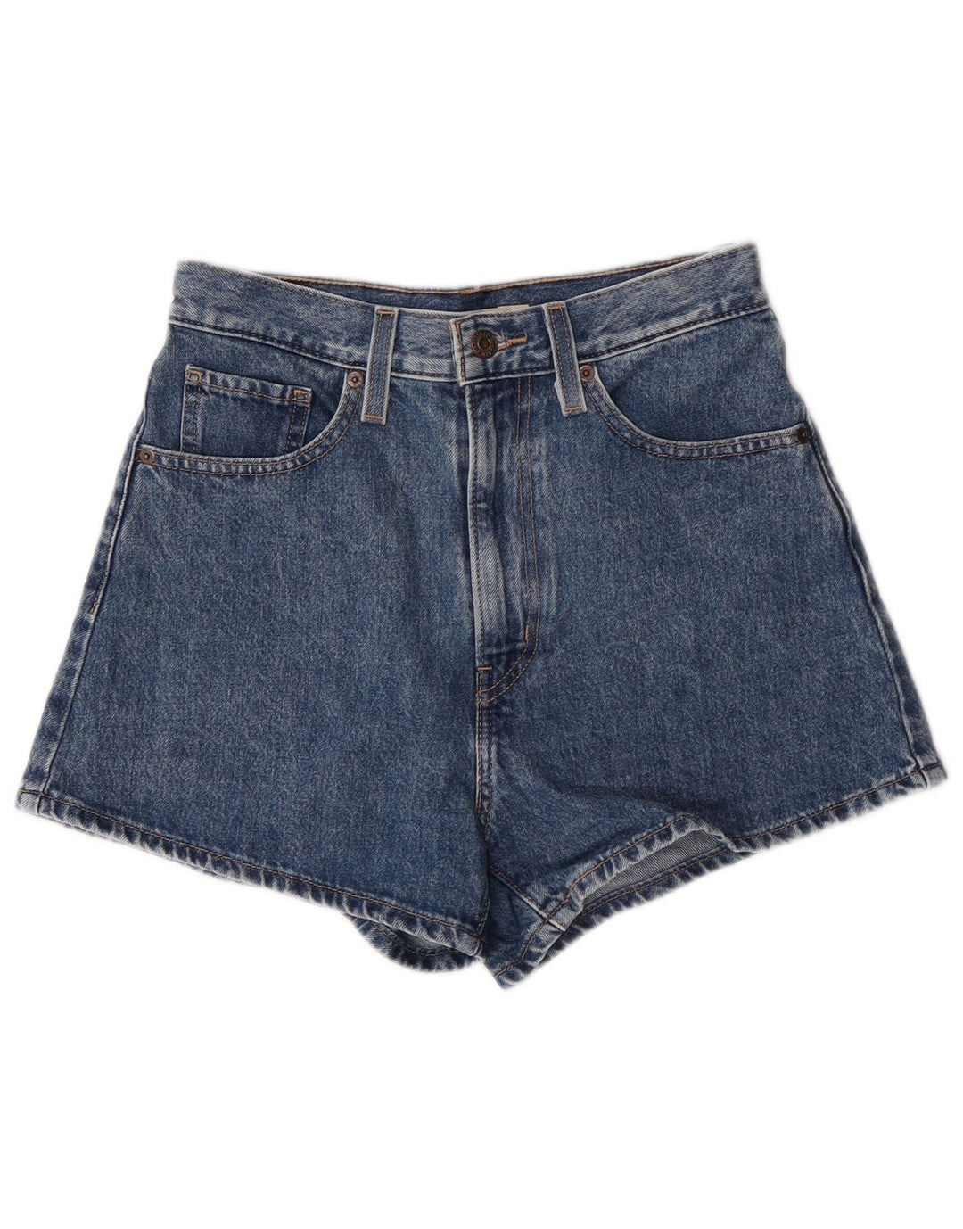 Levi's Short En Jean Taille Haute W27 Femme Petit Bleu Coton