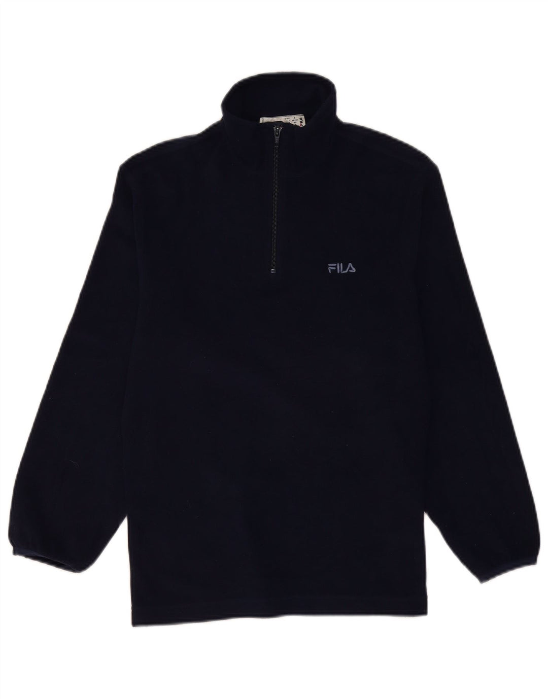 FILA Pull Polaire à Col Zippé Homme Petit Bleu Marine Polyester