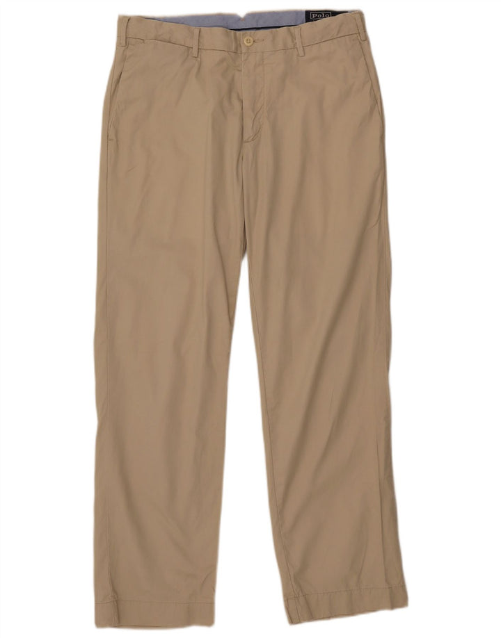 POLO RALPH LAUREN Pantalon Chino Droit Coupe Classique Homme W32 L30 Beige